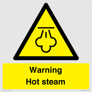 Warning Hot steam